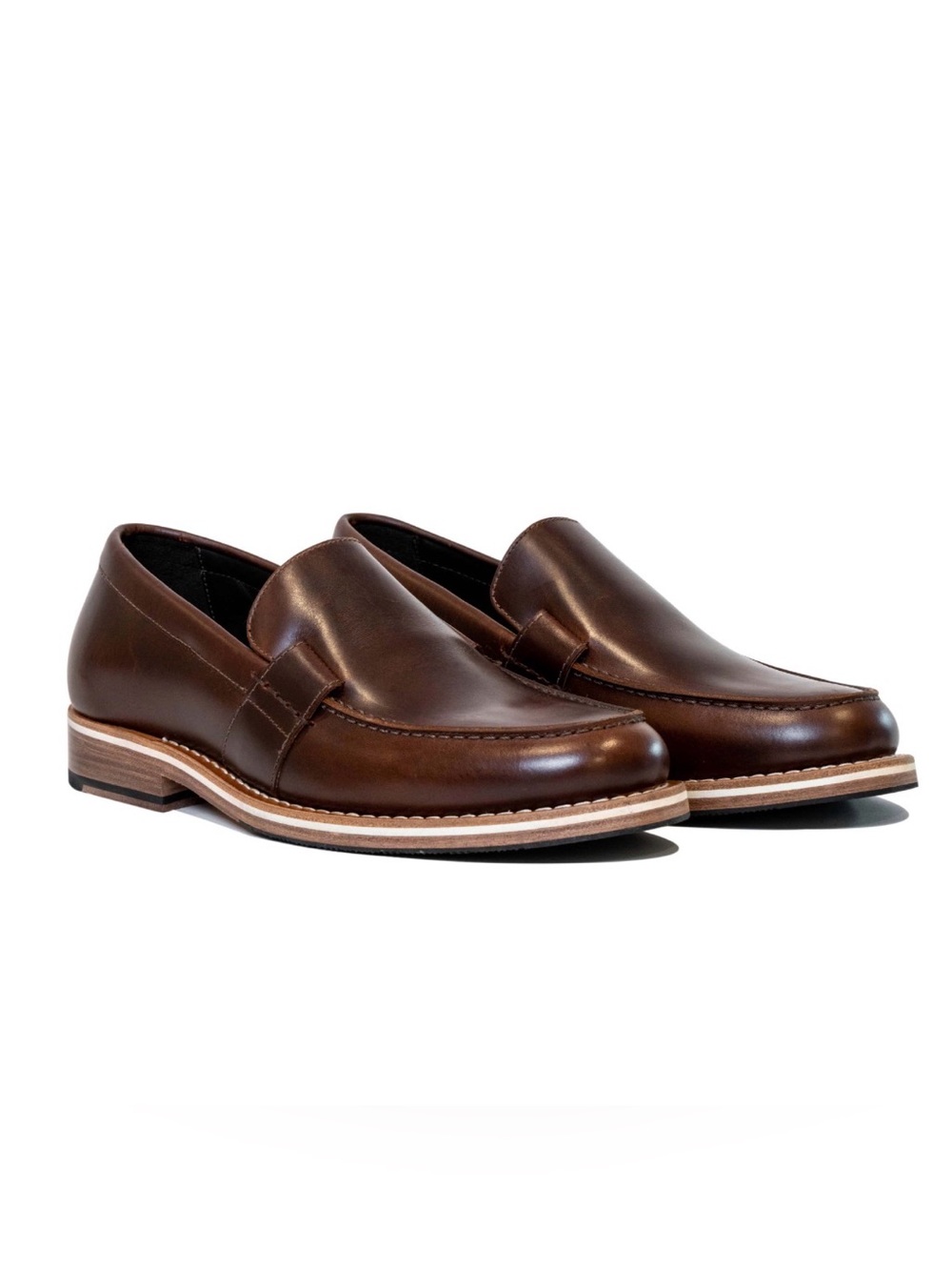 HELM The Wilson Brown Genuine Leather Dress Shoe Loafer 9.5